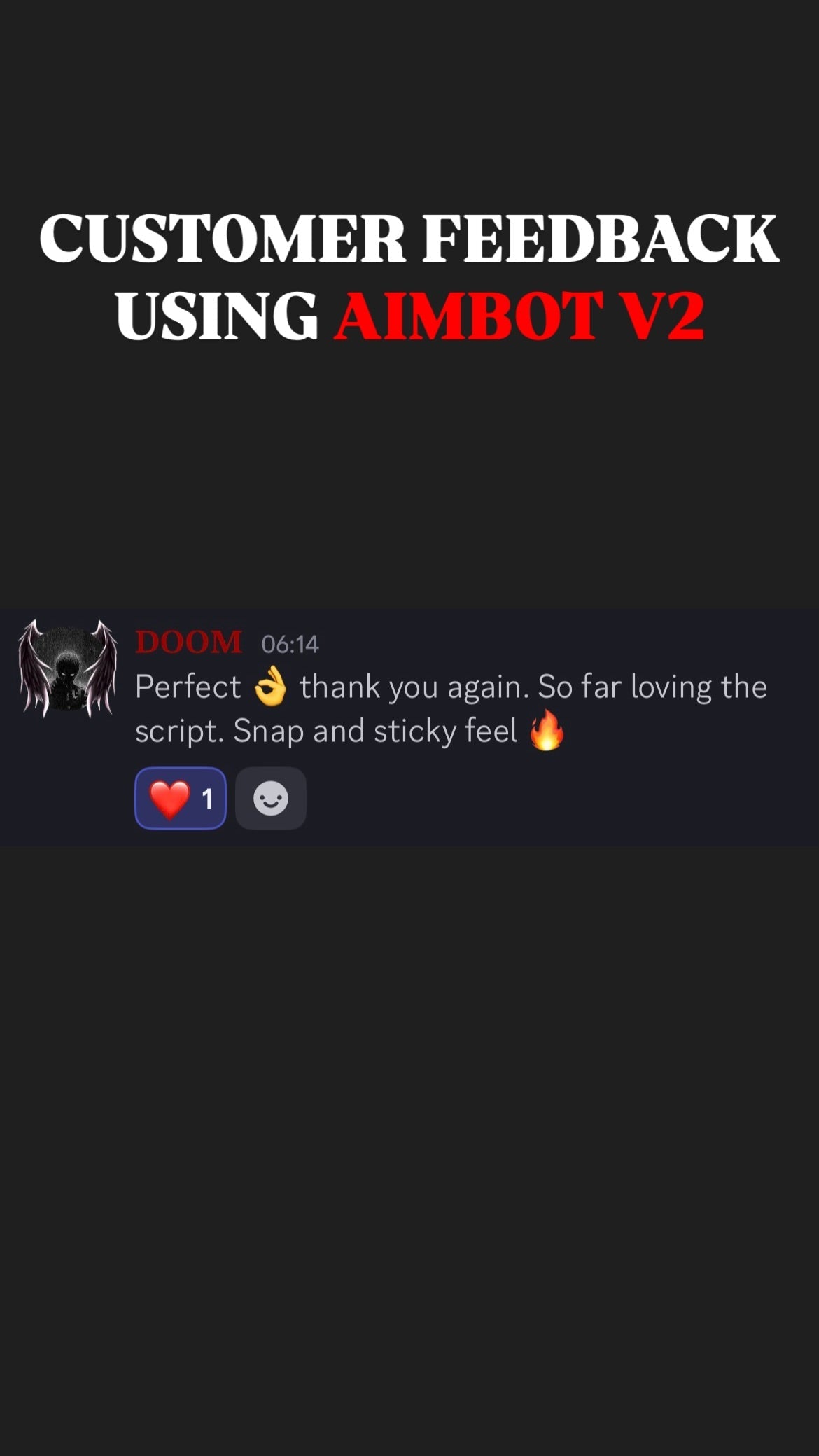 Original customer feedback message 1