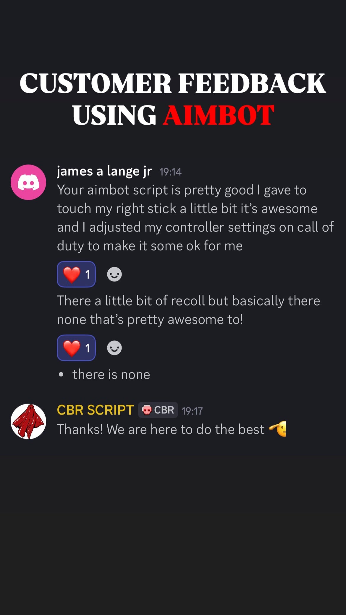 Original customer feedback message 24